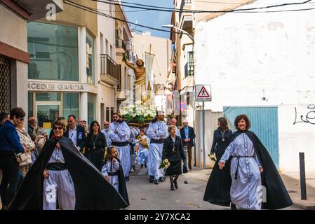 Semana Santa, Osterprozession in Pego, Provinz Valencia, Spanien Stockfoto
