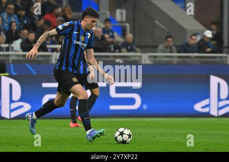 Oktober 2024; Stadio San Siro, Mailand, Italien, UEFA Champions League Fußball, Inter Mailand gegen Roter Stern Belgrad; Alessandro Bastoni vom FC Inter Stockfoto