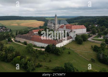 Kloster Neresheim, Benediktinerkloster, gegründet 1095, Neresheim, Baden-Württemberg, Deutschland Stockfoto