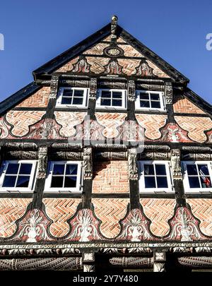 Furhmannshaus (1553) in der Fischerstraße 3, Altstadt von Buxtehude, Niedersachsen Stockfoto