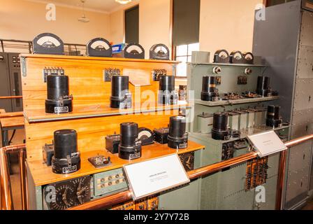 Festnetz-Repeater in der Kabelstation in Heart's Content, Neufundland & Labrador, Kanada Stockfoto