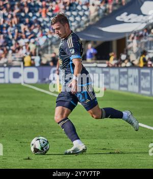 CHESTER, PA, USA - 25. AUGUST 2024: Liagues Cup-Spiel zwischen Philadelphia Union und Colorado Rapids im Subaru Park. ***NUR REDAKTIONELLE VERWENDUNG*** Stockfoto