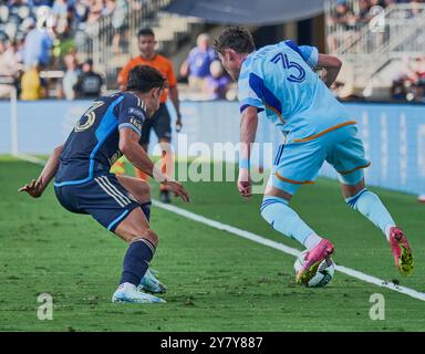 CHESTER, PA, USA - 25. AUGUST 2024: Liagues Cup-Spiel zwischen Philadelphia Union und Colorado Rapids im Subaru Park. ***NUR REDAKTIONELLE VERWENDUNG*** Stockfoto