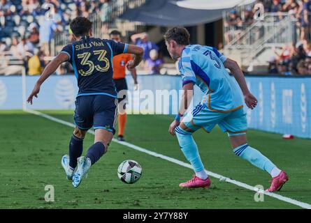 CHESTER, PA, USA - 25. AUGUST 2024: Liagues Cup-Spiel zwischen Philadelphia Union und Colorado Rapids im Subaru Park. ***NUR REDAKTIONELLE VERWENDUNG*** Stockfoto