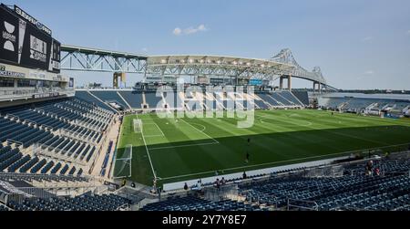 CHESTER, PA, USA - 25. AUGUST 2024: Liagues Cup-Spiel zwischen Philadelphia Union und Colorado Rapids im Subaru Park. ***NUR REDAKTIONELLE VERWENDUNG*** Stockfoto