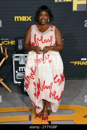 Los Angeles, ca. 1. Oktober 2024. Lolly Adefope bei der Premiere von HBO/Max „The Franchise“ im Paramount Theater am 01. Oktober 2024 in Los Angeles, Kalifornien. Quelle: Jeffrey Mayer/Media Punch/Alamy Live News Stockfoto