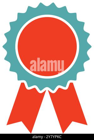 Zertifizierungssiegel Award Symbol, Band Web Stempel Symbol, Label Vektor Illustration . Stock Vektor