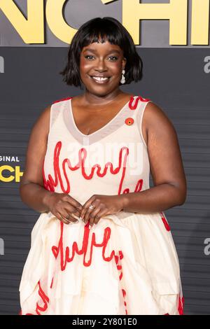 Los Angeles, USA. Oktober 2024. Lolly Adefope besucht am 1. Oktober 2024 die Ankunft von HBO’s „The Franchise“ im Paramount Theater in Los Angeles, CA. (Foto: Corine Solberg/SIPA USA) Credit: SIPA USA/Alamy Live News Stockfoto