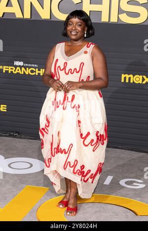 Los Angeles, USA. Oktober 2024. Lolly Adefope besucht am 1. Oktober 2024 die Ankunft von HBO’s „The Franchise“ im Paramount Theater in Los Angeles, CA. (Foto: Corine Solberg/SIPA USA) Credit: SIPA USA/Alamy Live News Stockfoto