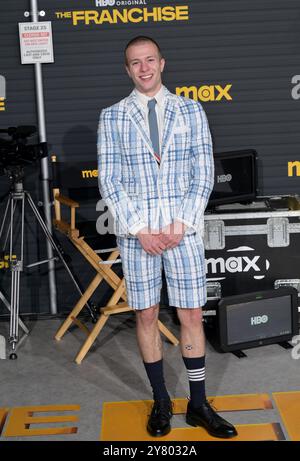 Los Angeles, USA. Oktober 2024. LOS ANGELES, USA. Oktober 2024: Ruaridh Mollica bei der Premiere von HBO's The Franchise in den Paramount Studios. Bildnachweis: Paul Smith/Alamy Live News Stockfoto