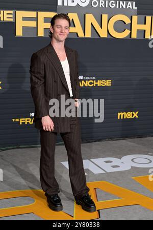 Los Angeles, USA. Oktober 2024. LOS ANGELES, USA. 1. Oktober 2024: Nico Greetham bei der Premiere von HBO's The Franchise in den Paramount Studios. Bildnachweis: Paul Smith/Alamy Live News Stockfoto