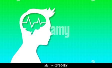 Welt geistige Gesundheit Bewusstsein Thema Stockfoto