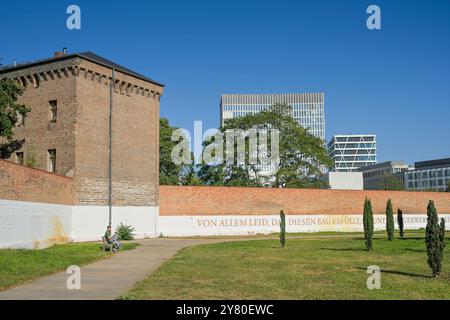 Geschichtspark Ehemaliges Zellengefängnis Moabit, Lehrter Straße, Mitte, Berlin, Deutschland *** Geschichtspark Ehemaliges Moabit Zellulärgefängnis, Lehrter Straße, Mitte, Berlin, Deutschland Stockfoto