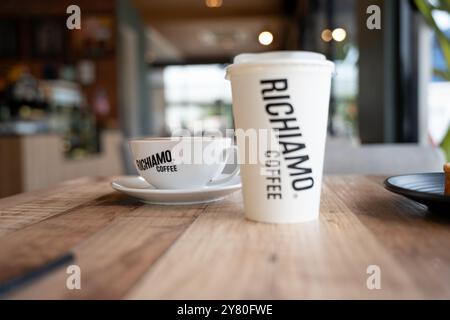 Richiamo Kaffee im Richiamo Bukit Beruntung Stockfoto