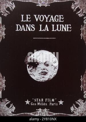 Le voyage dans la lune (französisch: A Trip to the Moon), französischer Science-Fiction-Film von Georges Méliès aus dem Jahr 1902. Stockfoto