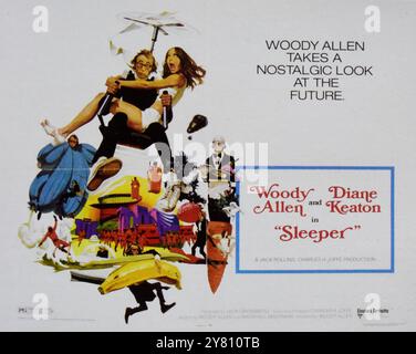 Sleeper (1973). Regie führte Woody Allen. Mit Woody Allen, Diane Keaton, John Bec und Mary Gregory. Stockfoto