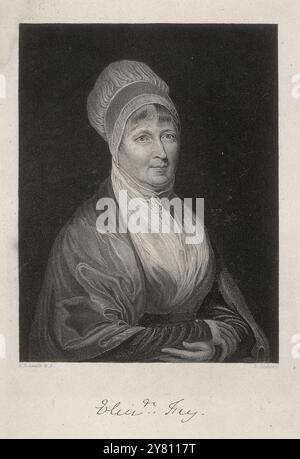 Porträt von Elizabeth Fry, geb. Gurney (1780–1845) Historical Graving Stockfoto