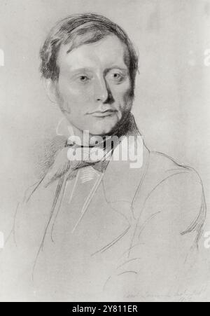 William Edward Forster (1818–1886) - Porträt, historischer Stich Stockfoto