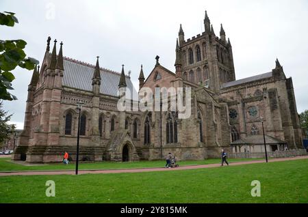 Hereford Kathedrale Stockfoto