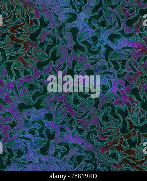 Abstraktes farbenfrohes Muster mit Wirbel- und Punktmuster Stockfoto