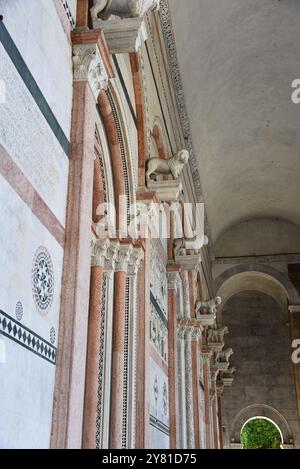 Lucca, Italien. September 2024. Der Dom San Martino, im alten Zentrum des italienischen Dorfes Lucca in der Toskana. Hochwertige Fotos Stockfoto