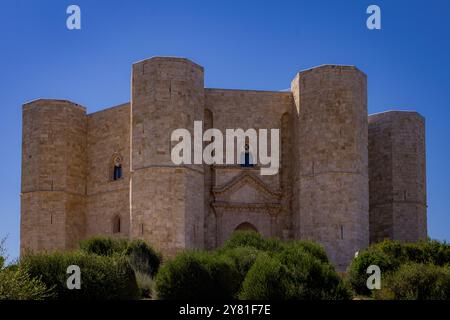 Castel del Monte, die schwerste achteckige Festung des Kaisers Friedrich II Stockfoto