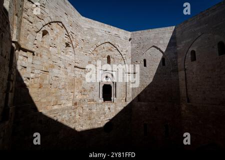 Castel del Monte, die schwerste achteckige Festung des Kaisers Friedrich II Stockfoto