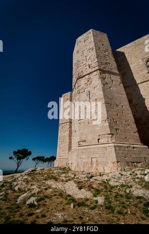 Castel del Monte, die schwerste achteckige Festung des Kaisers Friedrich II Stockfoto