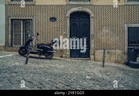 Lissabon vor den Touristen 2015-2018 Stockfoto