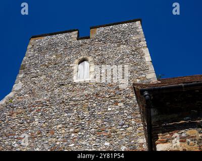 St. Martin’s Church, die älteste englischsprachige Kirche der Welt, teilweise römischer Teil angelsächsisch, Canterbury, Kent, England, Großbritannien, GB Stockfoto