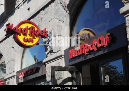 Kopenhagen/Dänemark/02 Oktober 2024/Hard Rock Café Kette in Danih Hauptstadt Kopenhagen. Foto. Bilder von Francis Joseph Dean/Dean sind nicht für kommerzielle Zwecke bestimmt Stockfoto