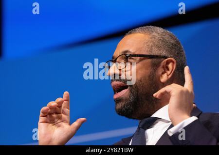 James Geschickt. Letzte Rede der Staats- und Regierungschefs: Konservative Konferenz Birmingham UK. Alle vier Kandidaten für Führungskräfte gingen auf die Bühne, um ihre Argumente für die Führung zu äußern. Birmingham Conference International Convention Centre. Bild im Vereinigten Königreich: Garyroberts/worldwidefeatures.com. Stockfoto