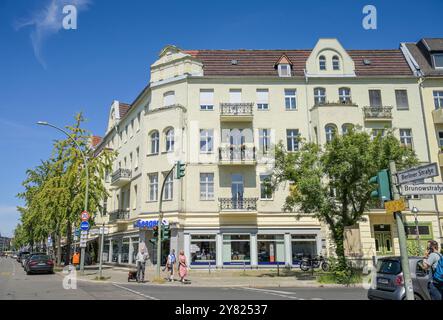 Altbau, Brunowstraße, Berliner Straße, Tegel, Reinickendorf, Berlin, Deutschland Stockfoto