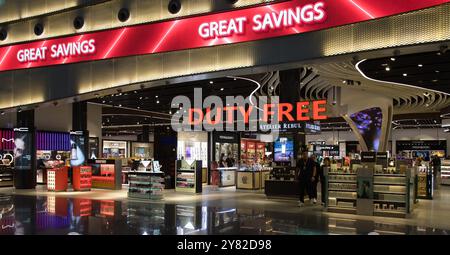 Türkiye, Türkei, Flughafen Istanbul, internationale Flüge, Duty-Free-Shopping Stockfoto