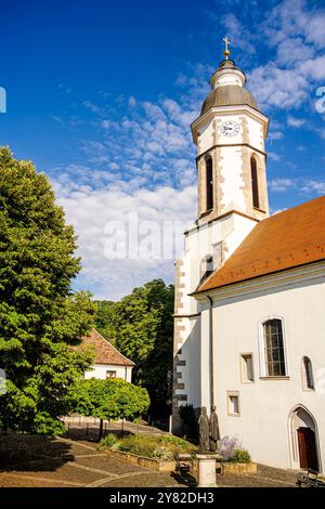 Nagymaros Landschaft, Donauknie, Ungarn Stockfoto