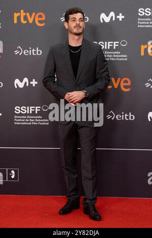 Anton Lofer nimmt an der Eröffnungszeremonie von „Emmanuelle“ während des 72. San Sebastian International Film Festivals im Kursaal Palace Teil. Stockfoto