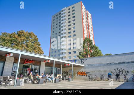 Wohnhaus, Hochhaus, Architekt Luciano Baldessari, Bartningallee 5, Hansaviertel, Tiergarten, Mitte, Berlin, Deutschland Stockfoto