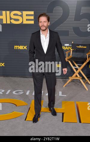 Daniel Brühl bei der Premiere der HBO Serie „The Franchise“ im Paramount Theater. Los Angeles, 01.10.2024 Stockfoto