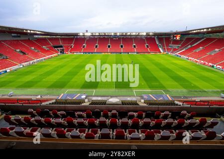 Prag, Tschechische Republik. Oktober 2024. PRAG, 10.02.2024, Eden Arena, Fußball, UEFA Europa League, Saison 2024/2025, Stadionübersicht Credit: Pro Shots/Alamy Live News Stockfoto