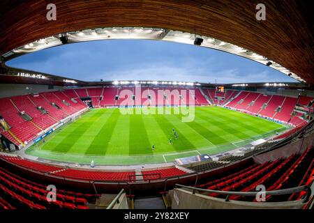 Prag, Tschechische Republik. Oktober 2024. PRAG, 10.02.2024, Eden Arena, Fußball, UEFA Europa League, Saison 2024/2025, Stadionübersicht Credit: Pro Shots/Alamy Live News Stockfoto