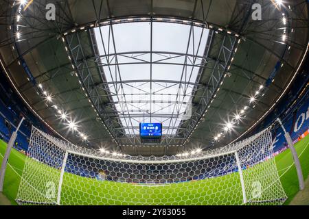 Gelsenkirchen, Deutschland. Oktober 2024. GELSENKIRCHEN, DEUTSCHLAND - 2. OKTOBER: Ein allgemeiner Überblick über das Innere des Spiels der UEFA Champions League 2024/25 Phase MD2 zwischen dem FC Shakhtar Donetsk und Atalanta BC in der Arena AufSchalke am 2. Oktober 2024 in Gelsenkirchen. (Foto: Joris Verwijst/BSR Agency) Credit: BSR Agency/Alamy Live News Stockfoto