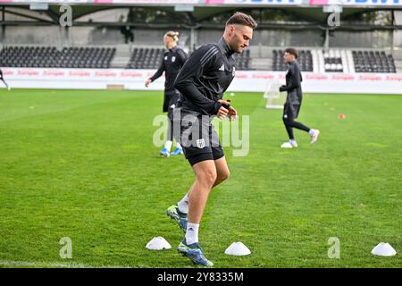 Pasching, Österreich. Oktober 2024. PASCHING, ÖSTERREICH -2. OKTOBER: Maximilian Entrup von LASK im Abschlusstraining LASK zur UEFA Conference League MD1 voestalpine Stadion am 2. Oktober 2024 in Pasching, Österreich.241002 SEPA 20 040 - 20241002 PD7654 Credit: APA-PictureDesk/Alamy Live News Stockfoto