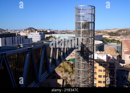 Panoramaaufzug in der Stadt Cartagena Stockfoto