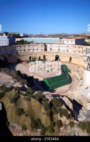 Ruinen des römischen Amphitheaters in Cartagena, Spanien Stockfoto