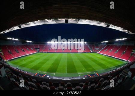 Prag, Tschechische Republik. Oktober 2024. PRAG, 10.02.2024, Eden Arena, Fußball, UEFA Europa League, Saison 2024/2025, Stadionübersicht Credit: Pro Shots/Alamy Live News Stockfoto