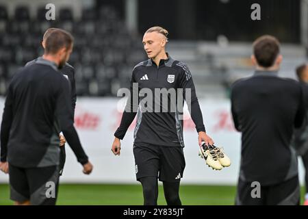 Pasching, Österreich. Oktober 2024. PASCHING, ÖSTERREICH -2. OKTOBER: Maksym Talovierov von LASK im Abschlusstraining LASK zur UEFA Conference League MD1 voestalpine Stadion am 2. Oktober 2024 in Pasching, Österreich.241002 SEPA 20 026 - 20241002 PD7940 Credit: APA-PictureDesk/Alamy Live News Stockfoto