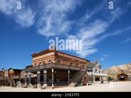 Mini Hollywood - altes Filmstudio in Almeria, Andalusien, Spanien Stockfoto