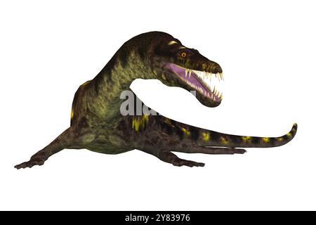 Nothosaurus war ein semi-aquatischen fleischfressende Reptil, das in den Triassic Periode von Nord-Afrika, Europa und China gelebt. Stockfoto