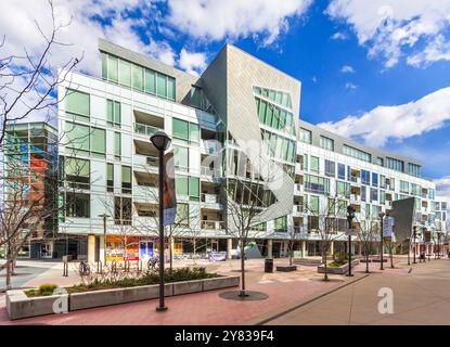 Denver Art Museum - Civic Center Cultural Complex an der W 13th Avenue, Denver, Colorado, Vereinigte Staaten. Stockfoto