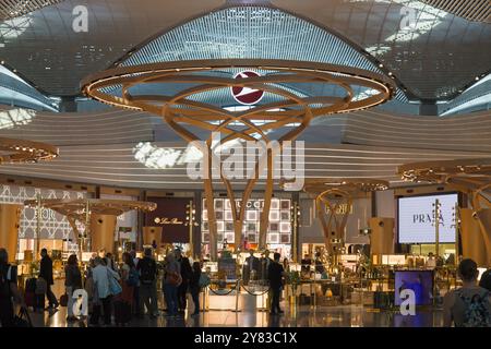 Türkiye, Türkei, Flughafen Istanbul, internationale Flüge, Duty-Free-Shopping Stockfoto